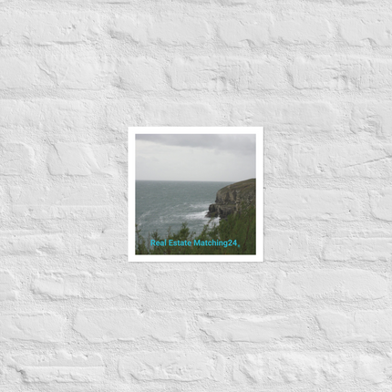 Seaside Serenity Photo paper poster with realestatematching24 without key Logo