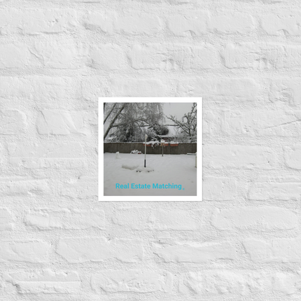 Winter Wonderland Photo paper poster with realestatematching without key Logo