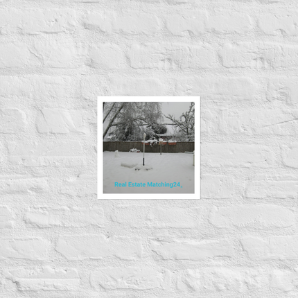Winter Wonderland Photo paper poster with realestatematching24 without key Logo