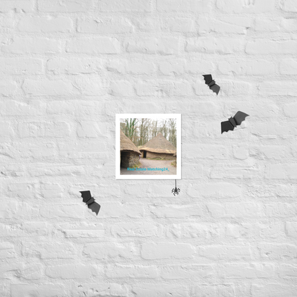 Village Charm Photo paper poster with realestatematching24 without key Logo
