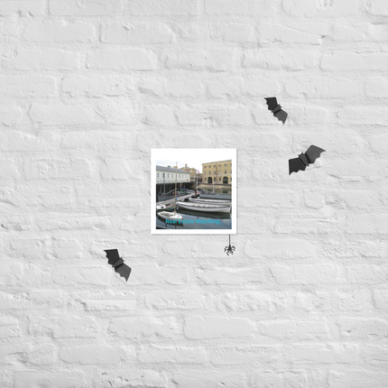 Boat on Water Photo paper poster with realestatematching without key Logo