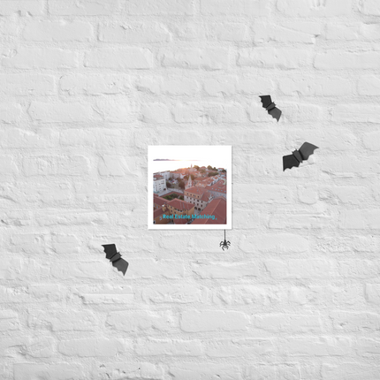Roof Sunset View Photo paper poster with realestatematching without key Logo