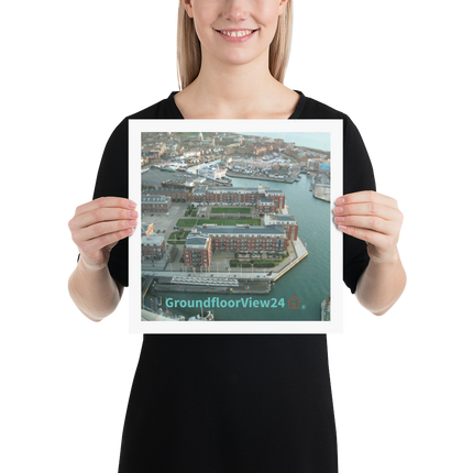 Nice City Photo paper poster with groundfloorview24 with House Logo
