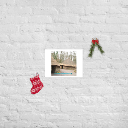 Village Charm Photo paper poster with realestatematching with key Logo