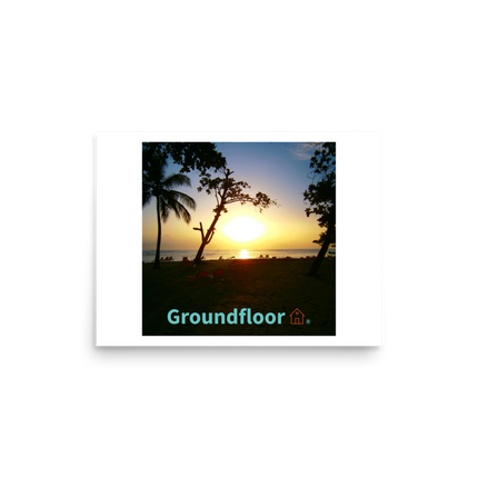 Beautiful Sea View Photo paper poster with Groundfloor with House Logo