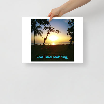 Beautiful Sea View Photo paper poster with realestatematching without key Logo