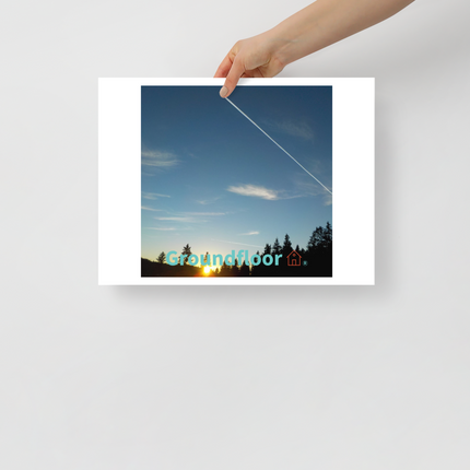 Attractive Sinari Photo paper poster with Groundfloor with House Logo