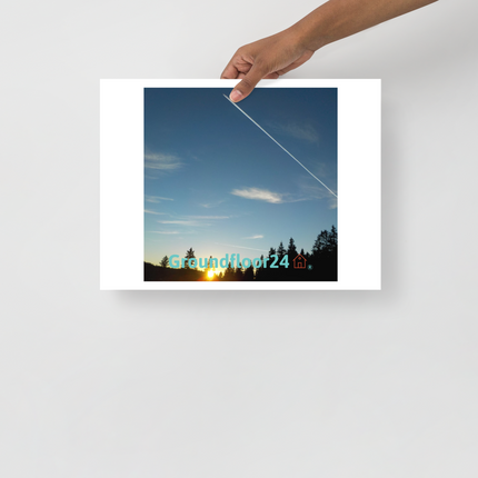 Attractive Sinari Photo paper poster with Groundfloor24 with House Logo