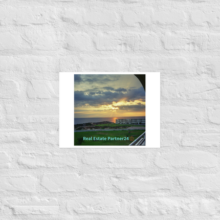 Natural View Photo paper poster with realestatepartner24 with house Logo