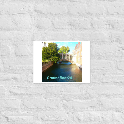 Beautiful Canel Photo paper poster with Groundfloor24 with House Logo