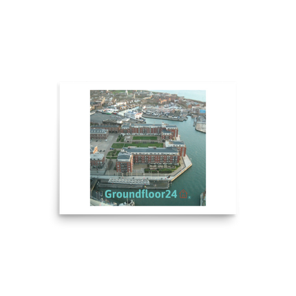 Nice City Photo paper poster with Groundfloor24 with House Logo