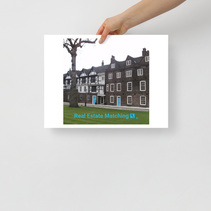 Beautiful Palace Photo paper poster with realestatematching with key Logo