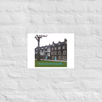 Beautiful Palace Photo paper poster with realestatematching24 with key Logo