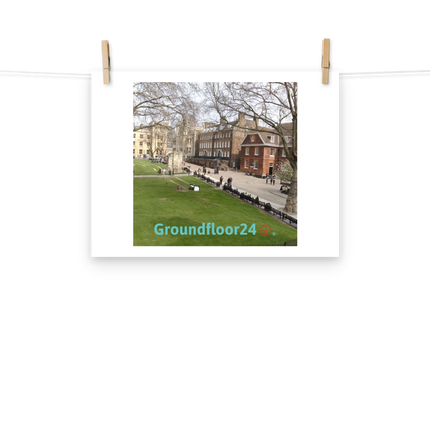 Beautiful Park Photo paper poster with Groundfloor24 with House Logo