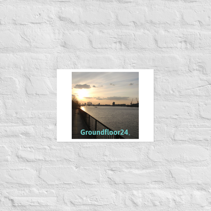 Awesome River View Photo paper poster with Groundfloor24 without House Logo
