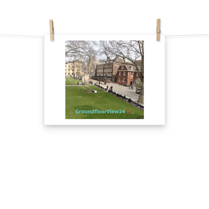 Beautiful Park Photo paper poster with groundfloorview24 with House Logo