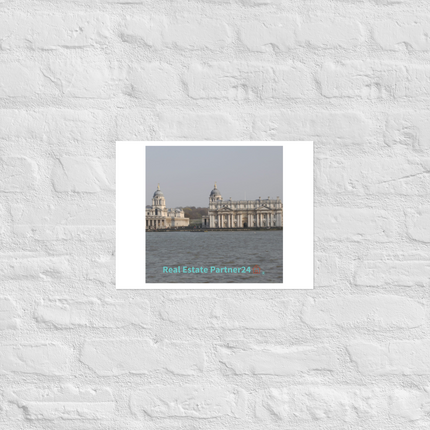Riverside Beauty Photo paper poster with realestatepartner24 with house Logo