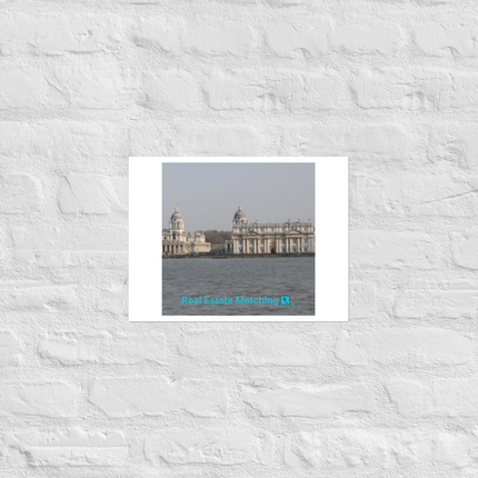 Riverside Beauty Photo paper poster with realestatematching with key Logo