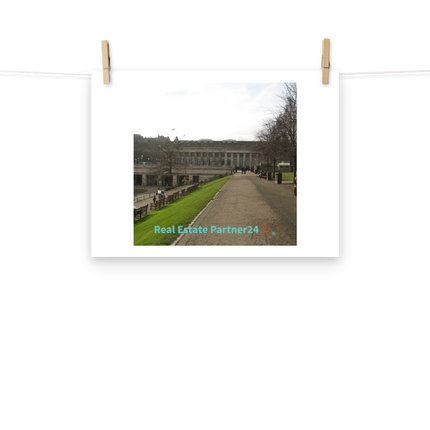 Majestic Palace Photo paper poster with realestatepartner24 with house Logo