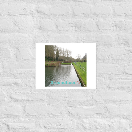 Lakeside Beauty Photo paper poster with Groundfloor with House Logo