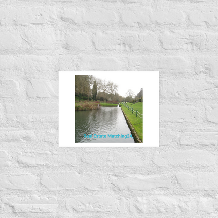 Lakeside Beauty Photo paper poster with realestatematching24 without key Logo