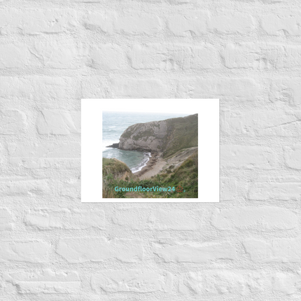 Sea & Hills Photo paper poster with groundfloorview24 with House Logo