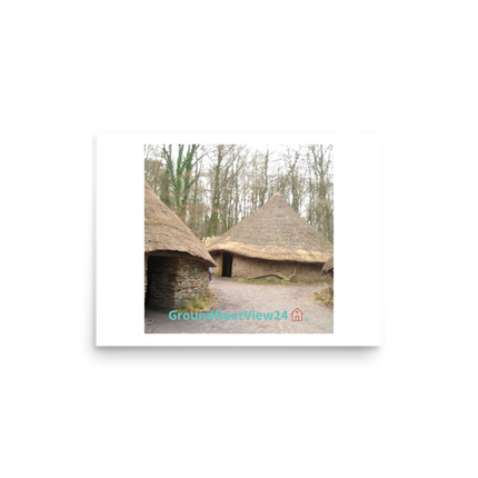 Village Charm Photo paper poster with groundfloorview24 with House Logo