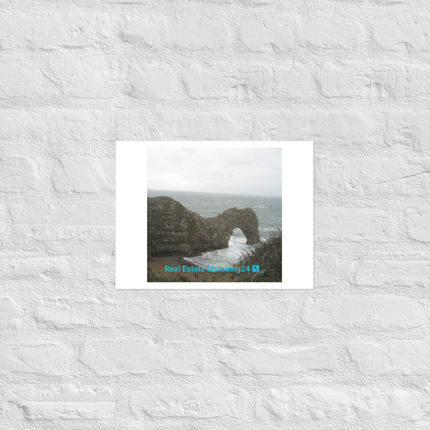 Coastal Escape Photo paper poster with realestatematching24 with key Logo