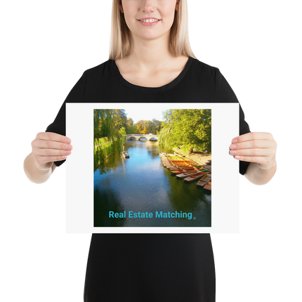 Beautiful Nature Photo paper poster with realestatematching without key Logo