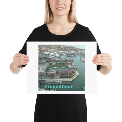 Nice City Photo paper poster with Groundfloor with House Logo