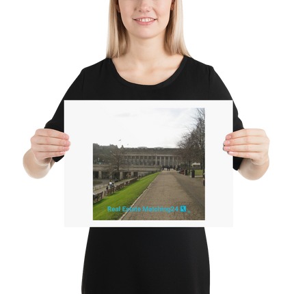Majestic Palace Photo paper poster with realestatematching24 with key Logo