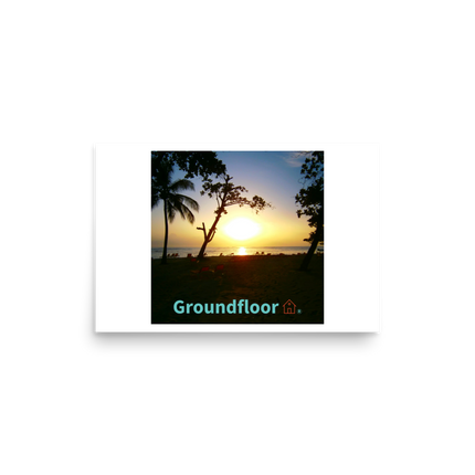 Beautiful Sea View Photo paper poster with Groundfloor with House Logo