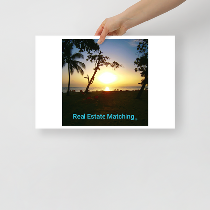 Beautiful Sea View Photo paper poster with realestatematching without key Logo