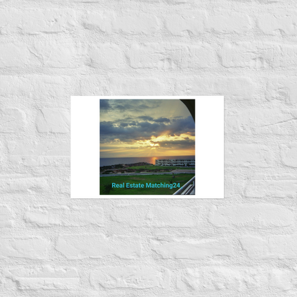 Natural View Photo paper poster with realestatematching24 without key Logo