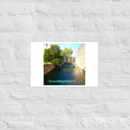 Beautiful Canel Photo paper poster with groundfloorview24 with House Logo