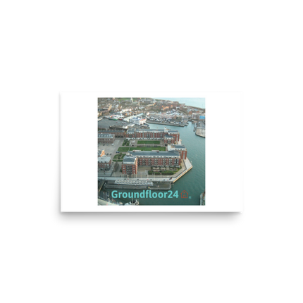 Nice City Photo paper poster with Groundfloor24 with House Logo