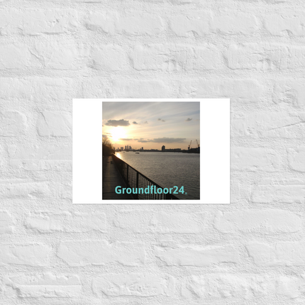 Awesome River View Photo paper poster with Groundfloor24 without House Logo