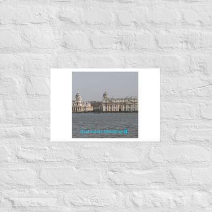Riverside Beauty Photo paper poster with realestatematching with key Logo