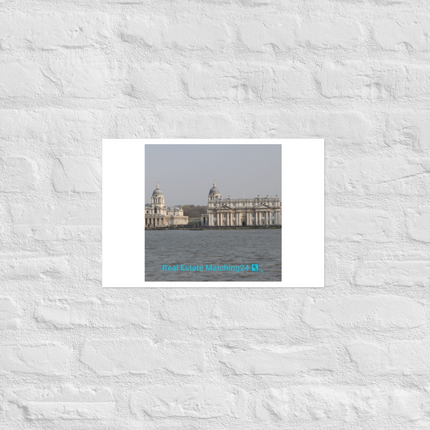 Riverside Beauty Photo paper poster with realestatematching24 with key Logo