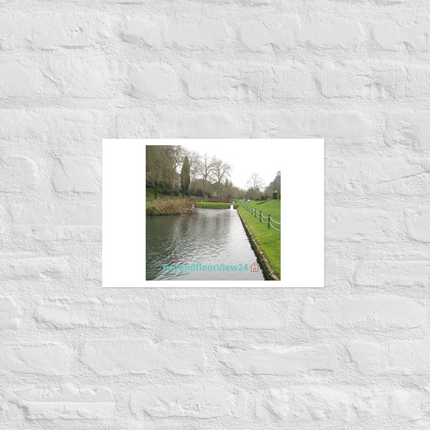 Lakeside Beauty Photo paper poster with groundfloorview24 with House Logo