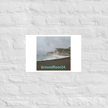 Waves and Sand Photo paper poster with Groundfloor24 without House Logo