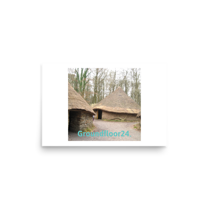 Village Charm Photo paper poster with Groundfloor24 without House Logo