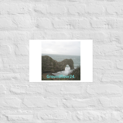 Coastal Escape Photo paper poster with Groundfloor24 without House Logo