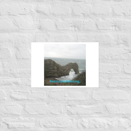 Coastal Escape Photo paper poster with realestatematching without key Logo
