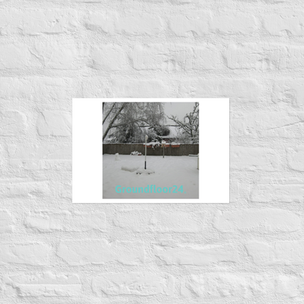 Winter Wonderland Photo paper poster with Groundfloor24 without House Logo