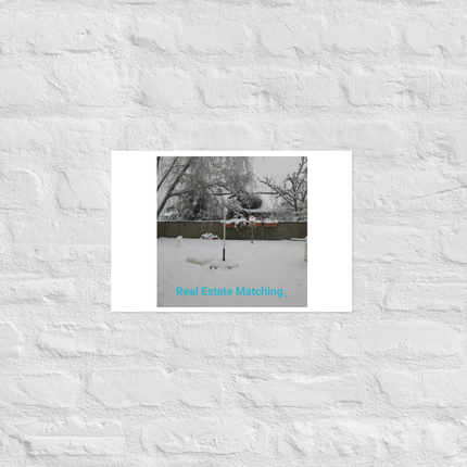 Winter Wonderland Photo paper poster with realestatematching without key Logo