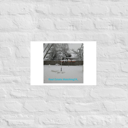 Winter Wonderland Photo paper poster with realestatematching24 without key Logo
