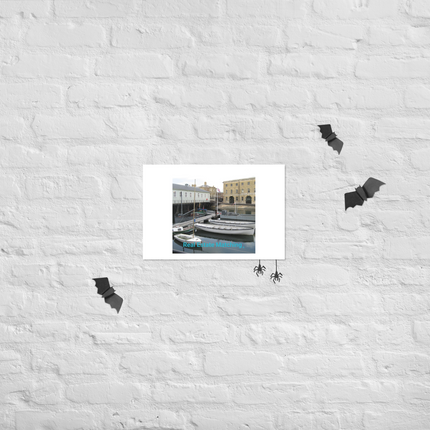 Boat on Water Photo paper poster with realestatematching without key Logo