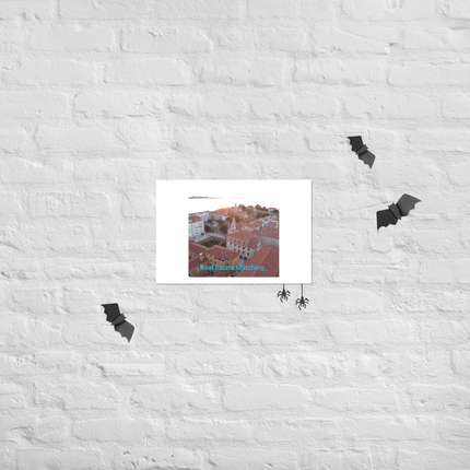 Roof Sunset View Photo paper poster with realestatematching without key Logo