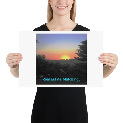 Beautiful Sunset Sinari Photo paper poster with realestatematching without key Logo